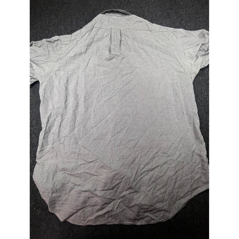Ralph Lauren Blake Button Down Shirt Men's Large Gray Cotton Collared Round Hem - Picture 4 of 7